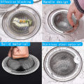 Stainless Steel Mesh Sink Strainer Kitchen Drain Food Slag Mesh Sink Filter Strainer Cleaner Bathroom Hair Catcher Stopper Plugs.