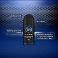 International Germany product Deodorant Roll on NIVEA MEN Deep Black Carbon Impact used for male - 50 ml.
