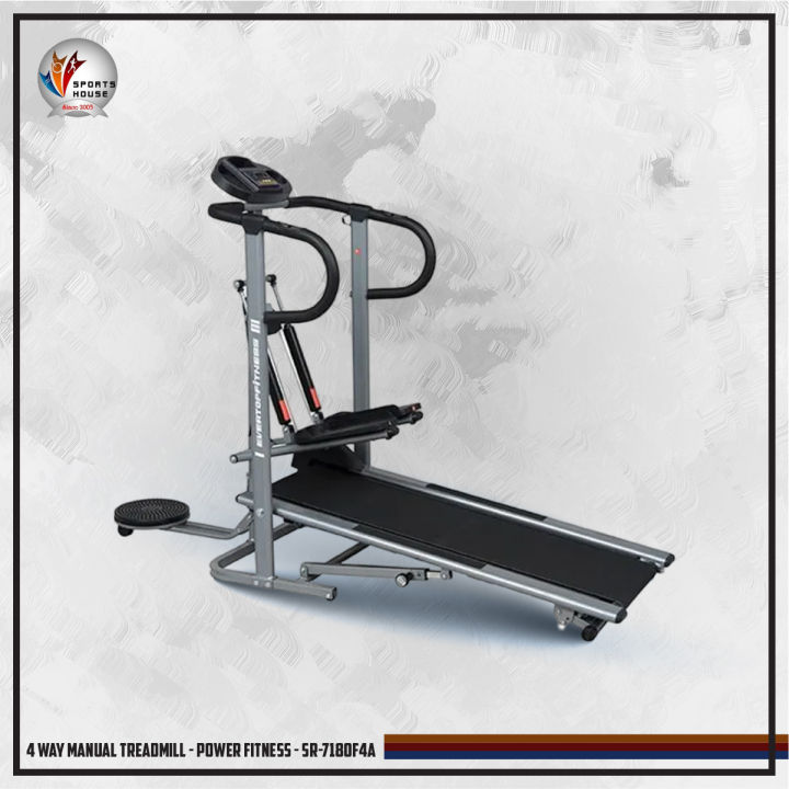 4 Way Manual Treadmill - Power Fitness - SR-7180F4A
