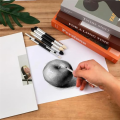 6Pcs Artist Blending Sponge Pen,Double-Headed Blending Stump Pencil Sketch Brush Drawing Foam Blender Stick Blender Tool Easy Install Easy to Use. 