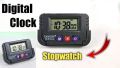 All-in-One Compact Digital Clock Timer with Stopwatch and Large Screen.