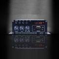 AK-370 Bluetooth-compatible Amplifier 2.0 Channel Audio Amplifier DC 12V Digital Audio Amplifiers Mini HIFI Stereo USB OTG Input. 