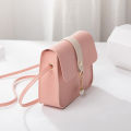 Contrast Women Shoulder Bag Simple Pearl Pendant Luxury Designer Handbag Messenger Bag Small Square Crossbody Mobile Phone Purse Encounter. 