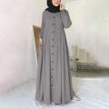 muslim women traditional burqa Turkish Abaya Solid Color Latest Design Borka. 