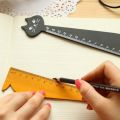 Practical 1PC for School Office Home Cute Cartoon Cat Household Drawing Ruler Student Tools Sewing Ruler Straight Ruler. 