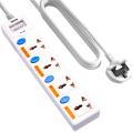Maxline 4 Gang Multi Extension Socket Model: ML-254-3 pin Plug/ 3 Miter Wire ( 10 Fit/Hand Long Wire). 