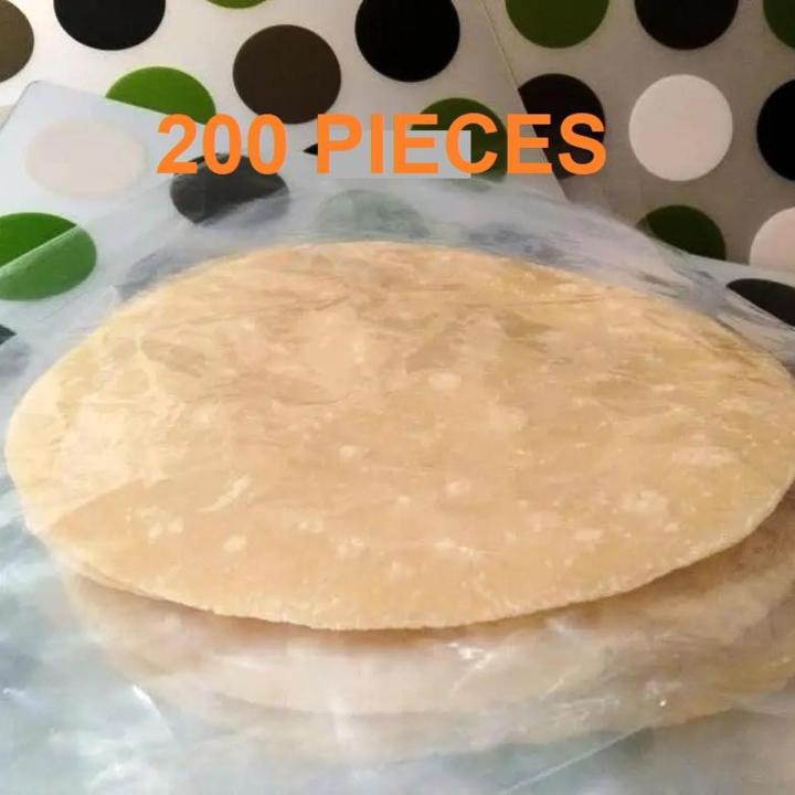 200 pieces 8x8 (INCH) ruti or parata making or preserving paper (Food grade)