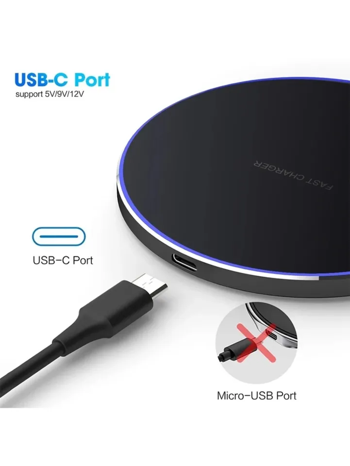 50W Wireless Charger Pad for iPhone 15 14 13 12 11 Pro Max Samsung