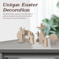 Wooden Easter Resurrection Decoration Wooden Decoration for Easter Scenes Easter Decoration Wooden Nativity Set. 