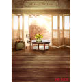 ZHISUXI Vinyl Photography Backdrops Prop Flower Wood Floor Castle Wedding Theme Photo Studio Background 2157 YXFL-53.