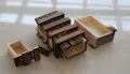 【Yurui】New Wooden Puzzle Box tep Brain ecret Drawer IQ Tet Brand. 