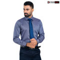 Richman Ash Color Premium Cotton Full Sleeve Slim Fit Formal Shirt For Men. 