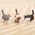 1PC Cute Mini PVC Animation Model Cat Doll Figures Toy Creative Handicraft Deco Leima. 