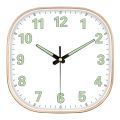 Square Luminous Wall Clock Clock Bedroom Noiseless Clock Living Room Quartz Clock Household Wall Clocks Simple and Light Luxury Pocket Watch. 