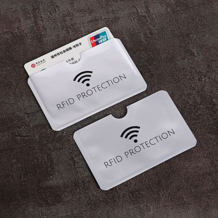 10Pcs%20Anti%20Theft%20Bank%20Credit%20Card%20Protector%20NFC%20RFID%20Blocking%20Card%20Holder%20Wallet%20Cover%20Aluminium%20Foil%20ID%20Business%20Card%20Case%20-%20Image%205