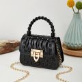 Bag Women's New Lock Chain PVC Handheld Mini Jelly Bag Rivet One Shoulder Crossbody Lipstick Small Bag Bags for Women. 