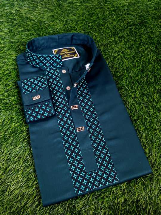 Men'S Elite Panjabi Premium Semi Long Panjabi For Men 2024