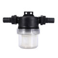 High Flow Transparent Inline Mesh Strainer Water Filter Garden Irrigation.