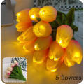 Tulip Night Lamp Flower Bouquet Lamp LED Imitation Tulips Simulated Floral Light Decorative Tulip Light. 