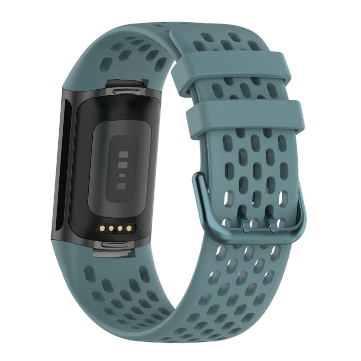 Solid%20Color%20Breathable%20Sports%20Silicone%20Watch%20Band%20For%20Fitbit%20Charge%206%20-%20Image%202
