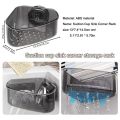 2PCS Sink Organizer Rack for Kitchen for Sponges, Scrubbers, Soap,Sink Corner Drain Box,with Adhesive Suction Cup Mount.