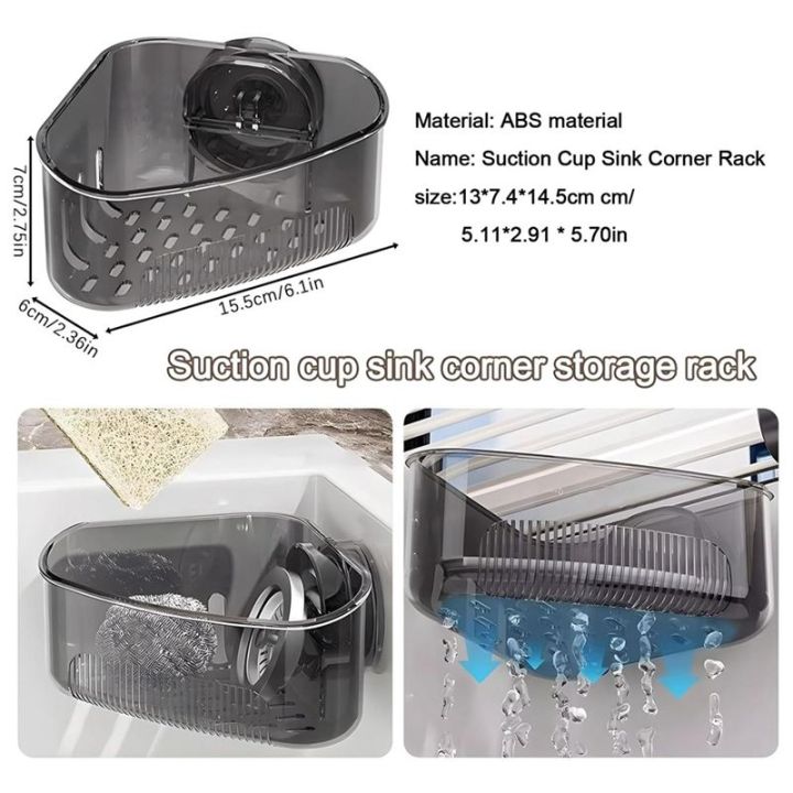 2PCS%20Sink%20Organizer%20Rack%20for%20Kitchen%20for%20Sponges,%20Scrubbers,%20Soap,Sink%20Corner%20Drain%20Box,with%20Adhesive%20Suction%20Cup%20Mount%20-%20Image%207