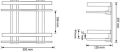 Tempered Glass Shelf Double-Layer Glass Bathroom Rack Wall Mounted Bracket Glass Bathroom Shower Organizer Shampoo Holder for Bathroom Home Kitchen. 