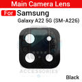 Camera Main Glass Lens for Samsung Galaxy A22 5G Replacement Part (Not Tempered Camera Glass Protector). 