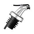 1 pcs Oil Bottle Cap Dispenser Nozzle Stopper Pourer Leak-Proof Oil Bottle Suitable for bottles with a inner diameter of 14-18mm (Black and Silver). 
