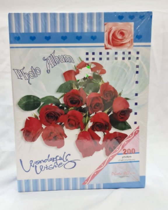 Photo album 200 pcs 4R Picture Organizer Wedding Memory Books Box 6 Inch Album Kids Gift , Birthday gift album, Photo Storage Case 200 Image Memory Scrapbook Gift (Multi-)Color