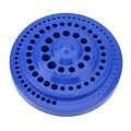 Round Shape Dill Storage Box 1-13mm Hard Plastic Drill Bit Organizer Case Stand 100pcs Hole. 