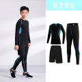 Children's Tights Training Clothes Outfit Men's and Women's Basketball Soccer Running Fitness Children's Sports Leggings Quick Drying Clothes. 