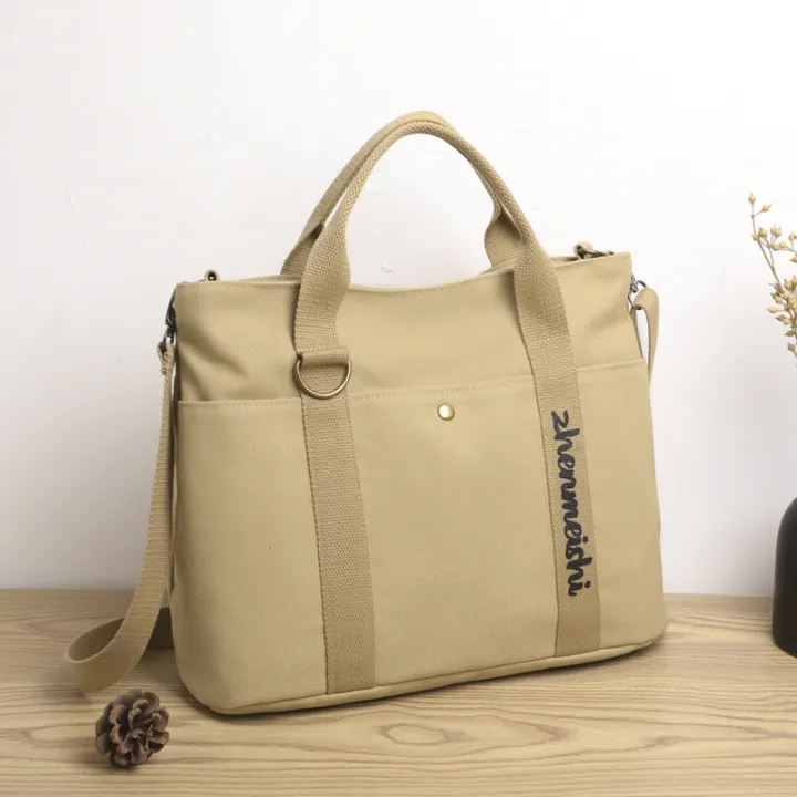 New%20cross-border%20women's%20bag,%20large%20capacity%20canvas%20handbag,%20simple%20casual%20shoulder%20bag,%20fashionable%20short-distance%20lightweight%20travel%20bag%20-%20Image%203