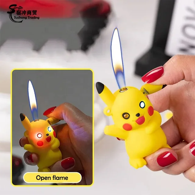 Novelty%20Cool%20Cartoon%20Small%20Pokemon%20Pikachu%20Mini%20Night%20Light%20Action%20PVC%20Figures%20Lighter%20-%20Image%205