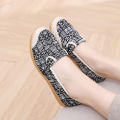 2024 Spring and Autumn Shoes, New Single Shoes, Canvas Shoes, Casual Women's Shoes, Comfortable Non-slip Fisherman's Shoes, One Foot Kick Cow Tendon Sole. 