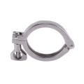 6Pcs Tri-Clamp Steel Single Pin Heavy Duty Tri Clamp with Wing Nut for Ferrule TC with Silicone Gasket 2 Inch. 