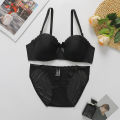 Khapsu Premium Quality Women's Lace pushup wired Bra Panty Set.