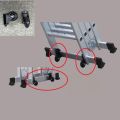 2pcs Easy ladder caster Heavy duty Telescopic Folding Step Ladder nylon auxiliary Moving wheels Transport Shifter Remover parts. 