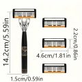 Cross-Border Generation Hair Orange Six-layer Manual Razor Xiangyun Metal Handle Multi-package Combination Sales. 