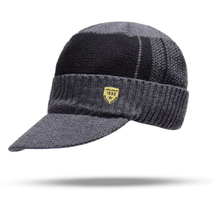 Men%20Winter%20Knitted%20Hat%20Outdoor%20Cycling%20Ear%20Protection%20Warmth%20Peaked%20Cap%20Casual%20Fashion%20Sunhat%20Bomber%20Hats%2056-61CM%20-%20Image%209