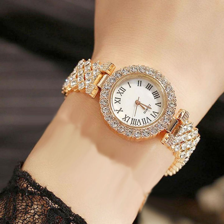 Luxury Women Watch Fashion Ladies Quartz Wristwatch Elegant Female Bracelet Watches+Box