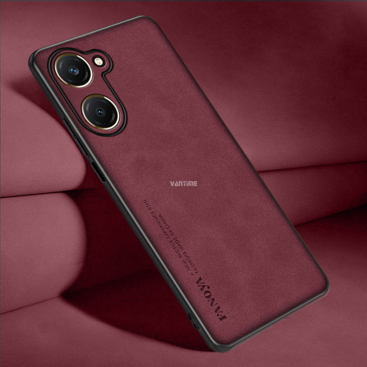 Vantime%20for%20vivo%20Y03%20/%20Y03t%20/%20Y18%20/%20Y18s%20/%20Y28s%204G%205G%20Case%20PU%20Leather%20Slim%20Matte%20Hard%20Back%20Cover%20-%20Image%202