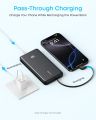 Anker Zolo 10000mAh A110D 10,000mAh 22.5W Fast Charging Power Bank with Built-in USB-C Cable for iPhone 16/17 Series, iPad, Galaxy, Pixel, and More.
