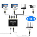 Gigabit Ethernet Switch Rj45 Splitter LAN Extension Adapter 1000Mbps 1gbps 4 Port 1 to 4 3 2 Port Network Connector for Router. 