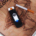 USB Rechargeable Electronic Lighter - Black and White. 