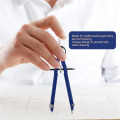 Professional Compass, Compass Geometry Set with Lock, Math and Precision Compass, Metal and for Solid and Plane Precision Tool, Fit for Drafting, Drawing, Measuring(blue).