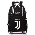 CLuo Schoolbag BackpackCR7Football Star Luminous Personality Peripheral Male and Female Students Ronaldo Backpack Leisure.
