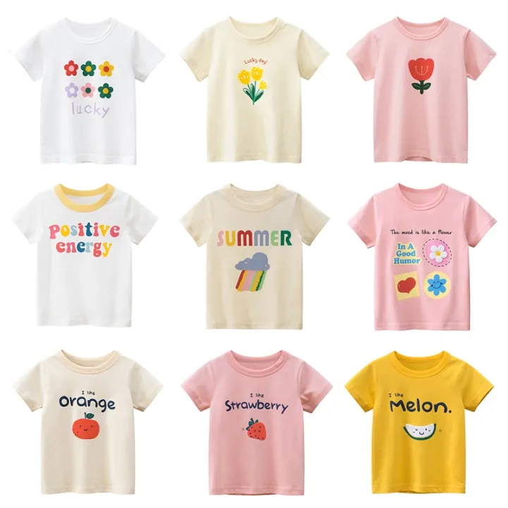 Kids%20T%20Shirts%20Summer%20Boys%20Girls%20Children%20Short%20Sleeve%20T-Shirt%20P2023rint%20Baby%20Boy%20Child%20Girl%20Tees%20White%20Yellow%20Toddler%20Clothing%20Tops%20-%20Image%203