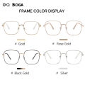 OQ BOGA 20 Styles Anti UV Photochromic Sunglasses Anti Blue Light Radiation Metal Square Frame Computer Glasses. 