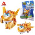 Super Wings S5 2" Mini Transforming Deformation Transform-a-Bots Airplane Action Figures Robot Transformation Toys For Kids Gif. 